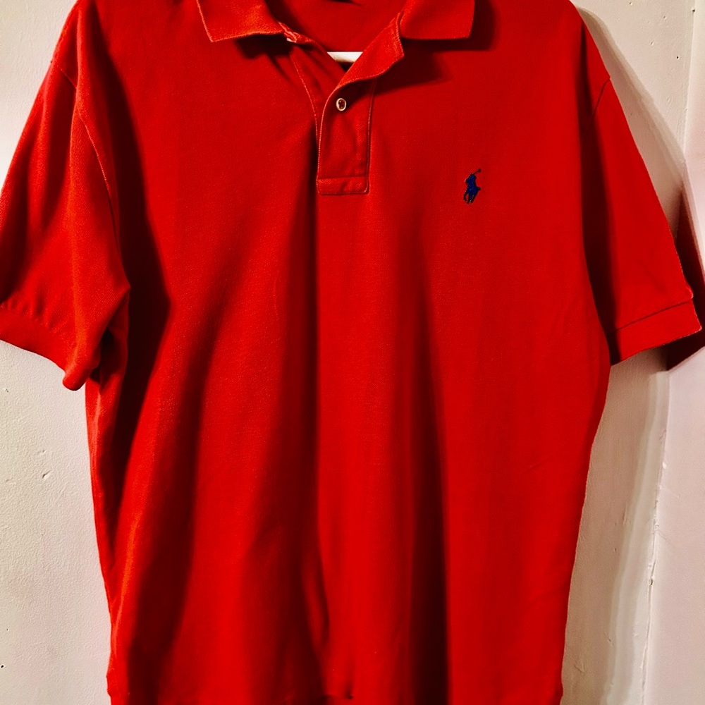Polo Classic Fit Mesh Polo, Vintage Red, M, on sale. Preppy and classic.